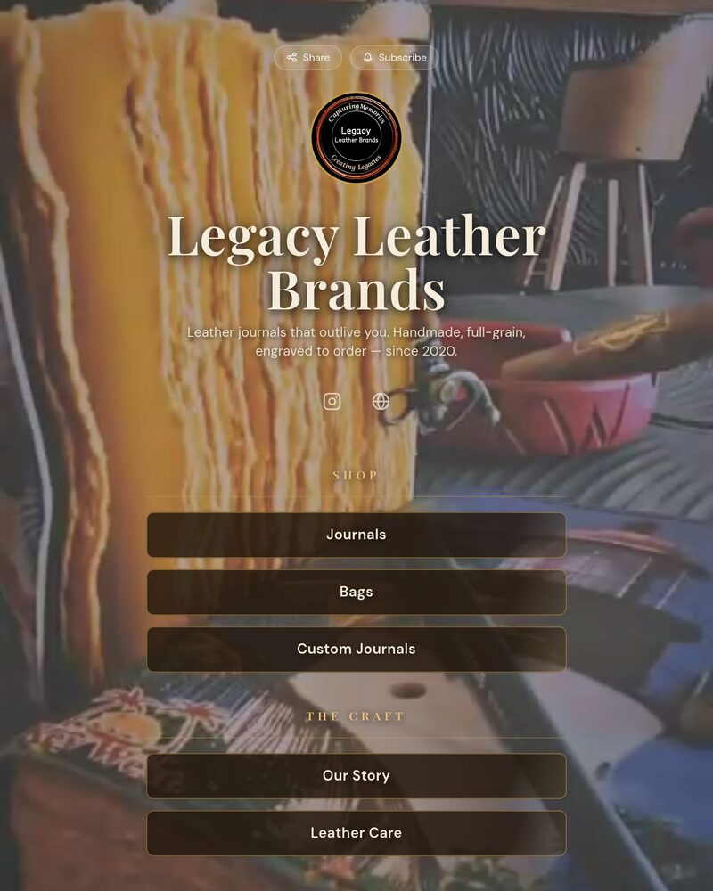Legacy Leather Brands on LinkSelf
