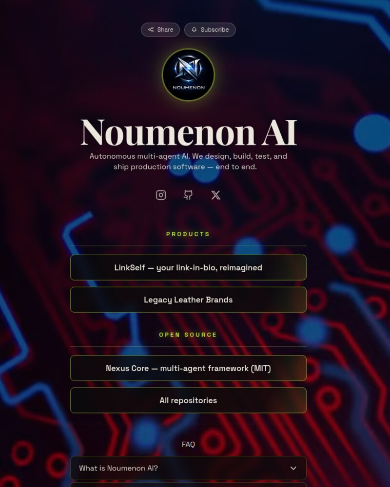 Noumenon AI on LinkSelf